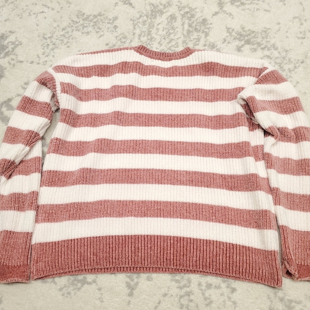 Soft Chenille Striped Jumper Sweater